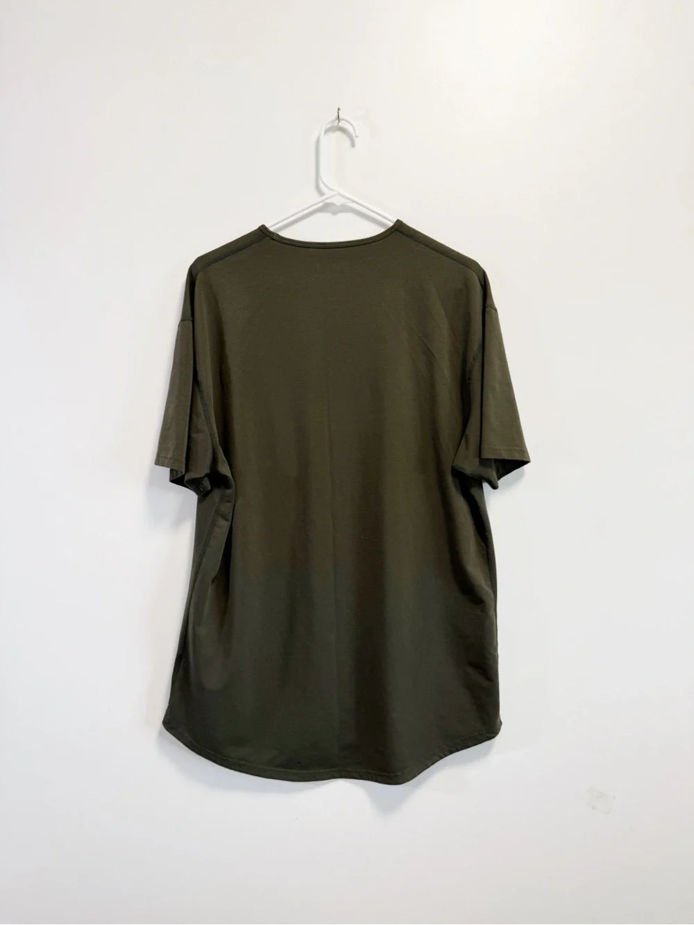 BYLT Lux Drop Cut Round Neck Short Sleeve Men’s Top Tee Green XL Shirt